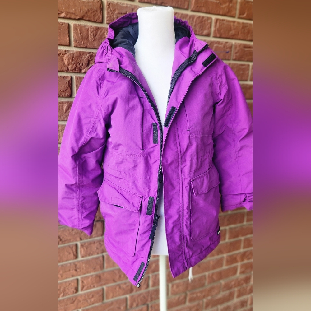 Lands' End Vibrant Purple Kids Puffer Jacket